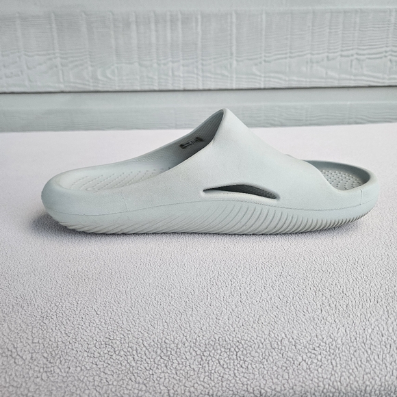 Crocs Mellow Recovery Slide Sandals Men 9 Women 1l Light Grey Cushion Slip-On - Picture 4 of 11